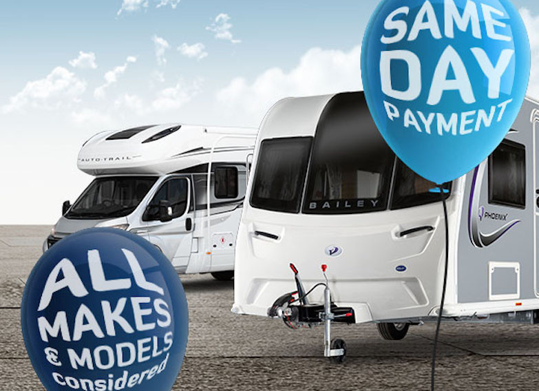 We buy caravans and motorhomes