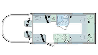 2027 Bailey Ascent 75 4DL Layout