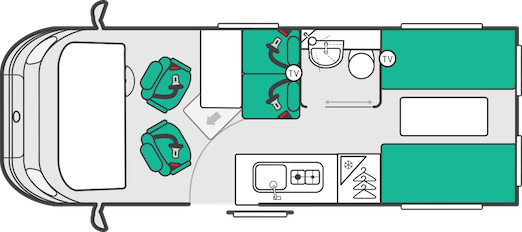 2027 Swift Carrera 244 Layout