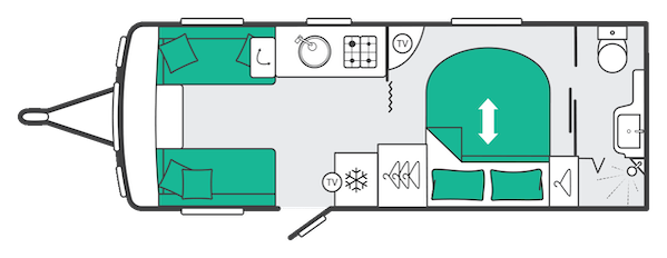 2027 Swift Challenger 580 Layout