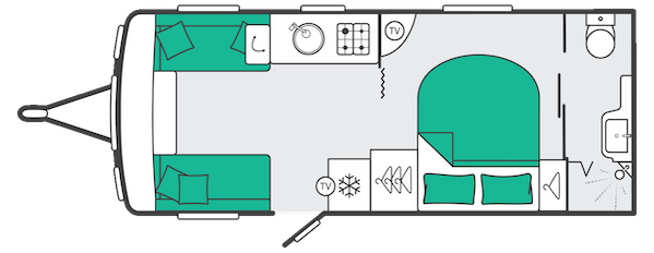 2027 Swift Challenger Grande 580 Layout