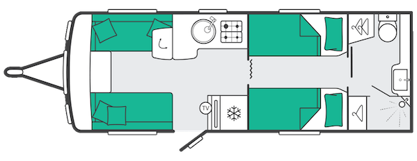 2027 Swift Conqueror 565 Layout