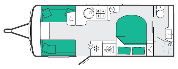 2027 Swift Conqueror 580 Layout