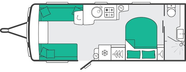 2027 Swift Conqueror Grande 645 Layout
