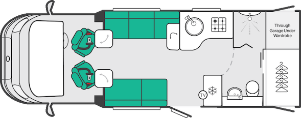 2027 Swift Escape 640 2 Berth Layout