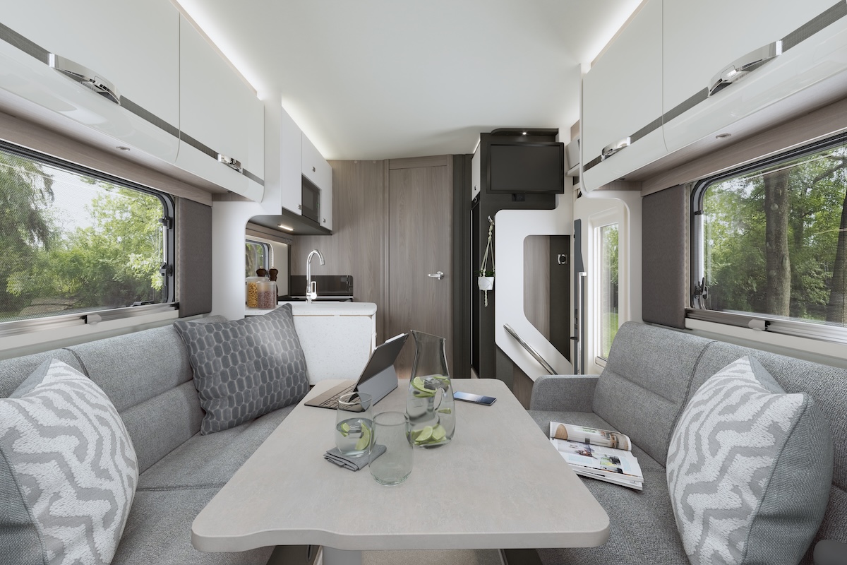 2027 Swift Escape Dining Lounge To Back