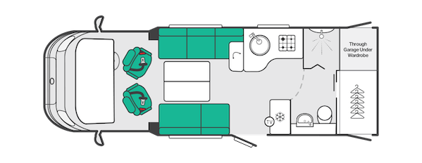 2027 Swift Kon Tiki 740 Layout