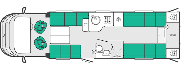 2027 Swift Kon Tiki 874 Layout