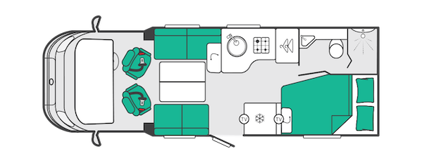 2027 Swift Voyager 564 Layout