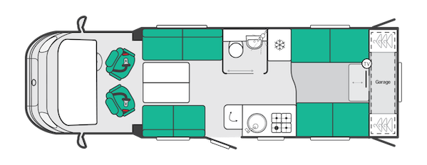 2027 Swift Voyager 574 Layout
