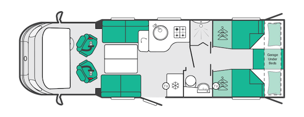 2027 Swift Voyager 584 Layout