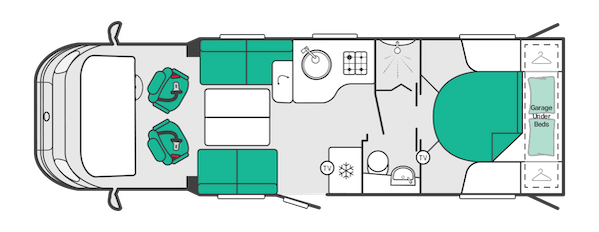 2027 Swift Voyager 594 Layout