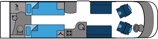 12739 Motorhome Twin Bed And Washroom 2