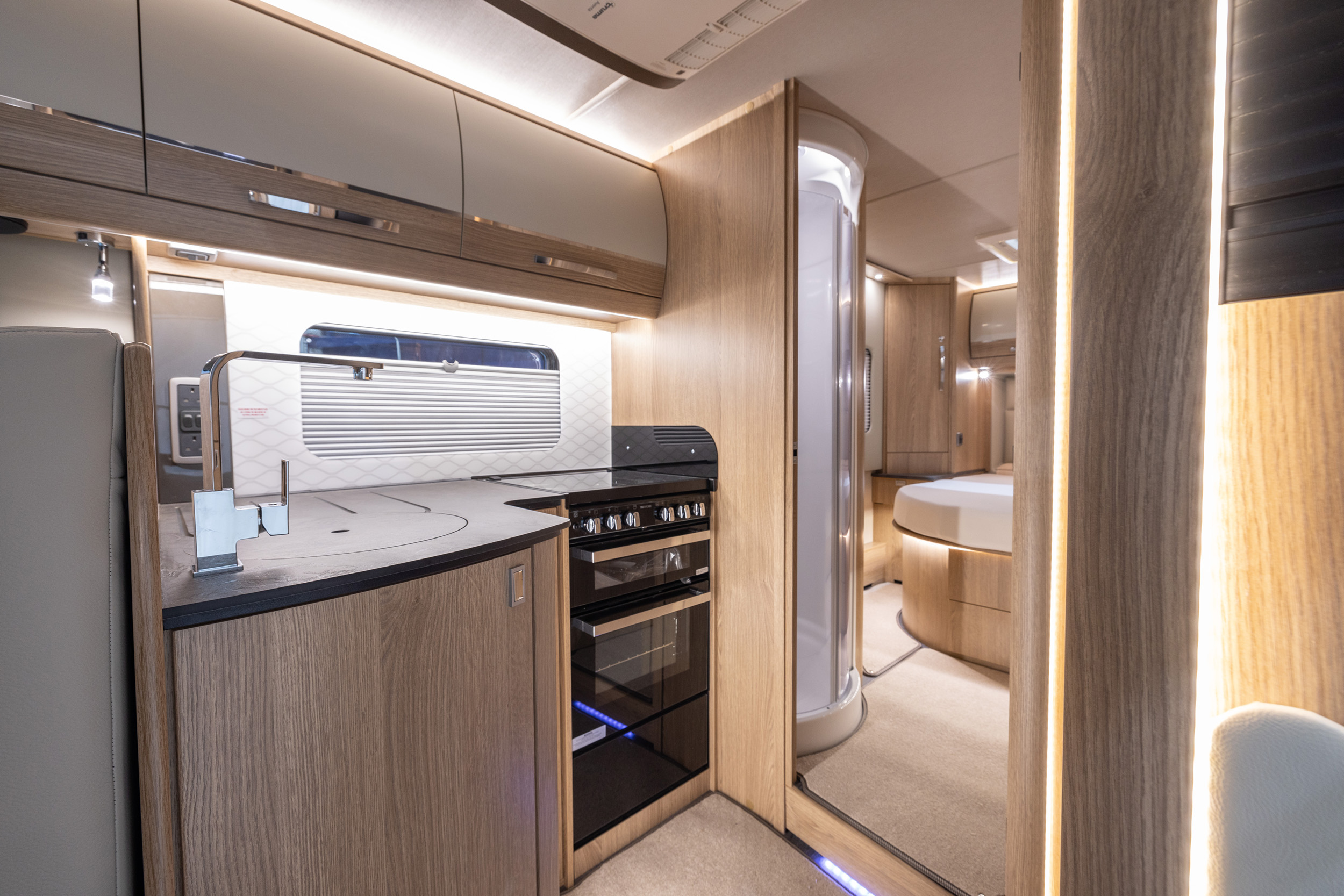2025 Auto Trail Grande Frontier Gf80 Kitchen Bedroom Look Through Resized