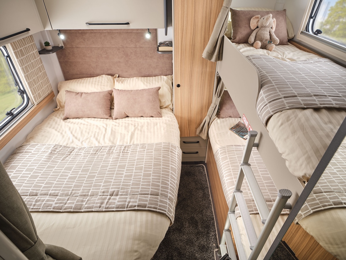 2026 Bailey Pegasus Black Amalfi Double And Bunk Beds
