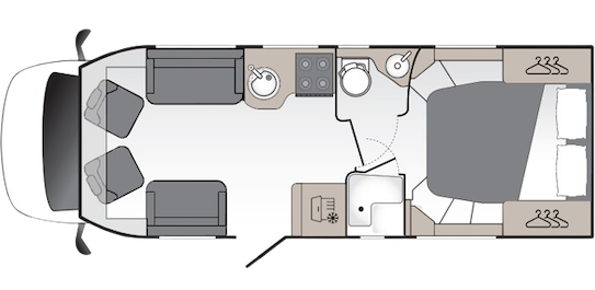 2026 Coachman Travel Master 545 Layout