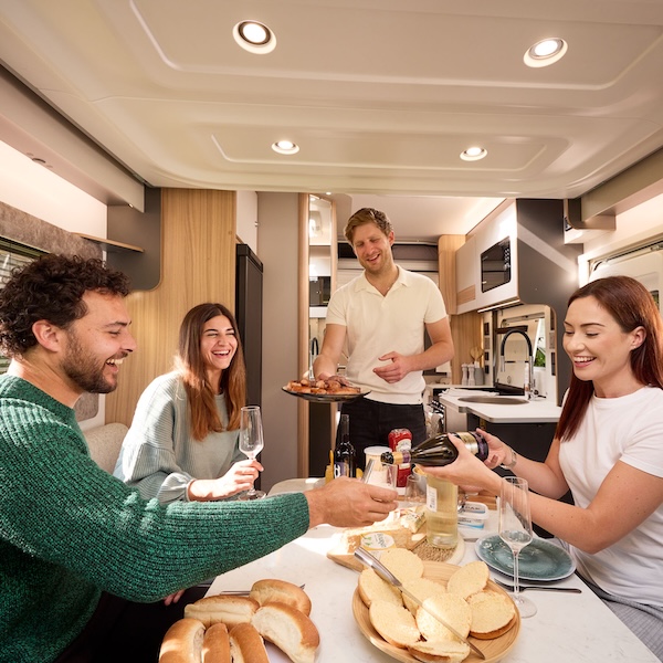 2026 Adamo People Laughing Inside Lounge Diner