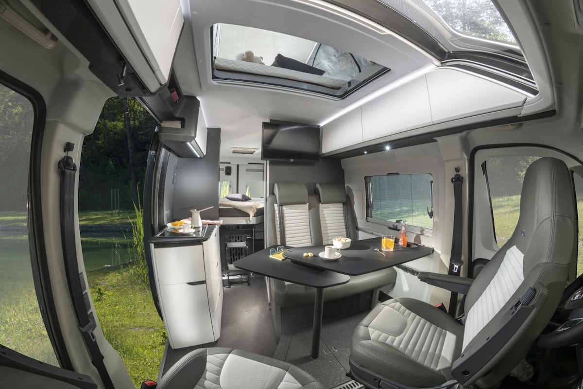 2026 Adria Twin Sport Front Dining And Kitchen Caption