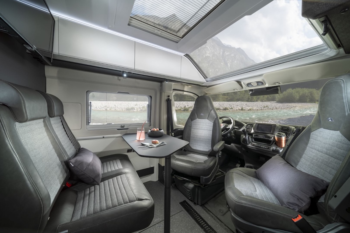 2026 Adria Twin Supreme Front Dining Space Lounge Caption