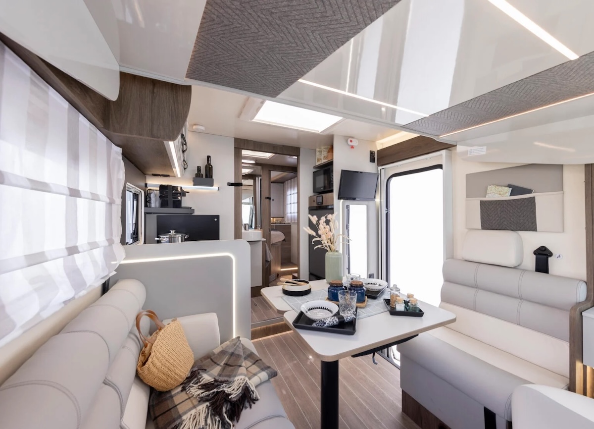 2026 Roller Team Pegaso 740 Front Lounge Dining Kitchen