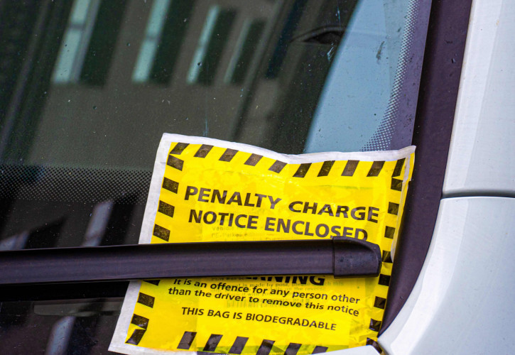 Parking Ticket In A Motorhome Window