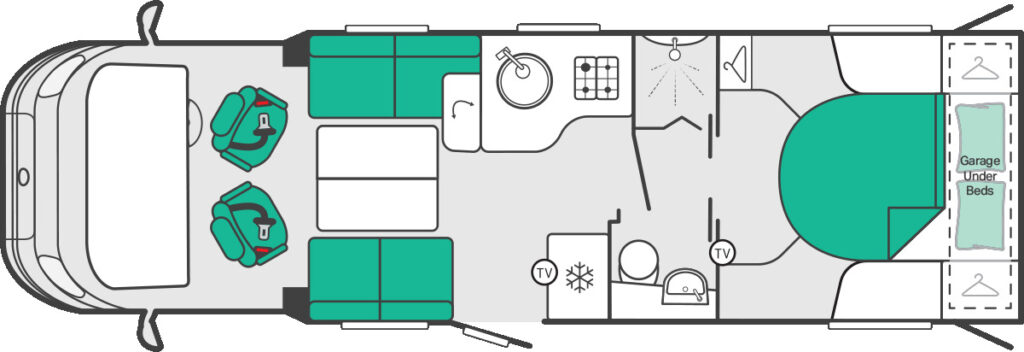 2027 Escape 694 Day Lounge 4 Berth